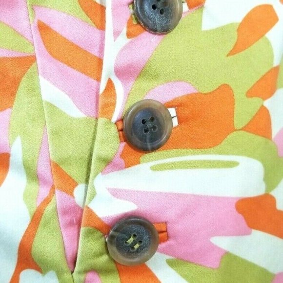 J. Crew women's size 6 orange camo mini skirt sz 6 - Picture 6 of 8